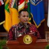 LKPD Kabupaten Lampung Selatan Tahun Anggaran 2021 diserahkan oleh Kepala BPK Perwakilan Provinsi Lampung Andri Yogama Kepada Bupati Lampung Selatan H. Nanang Ermanto serta Ketua DPRD Lampung Selatan